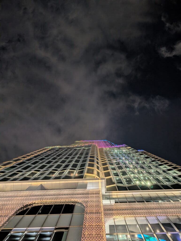 Local Secrets Review Edition 4: The penthouse in the sky. Image of the Tokyu Kabukicho Tower from street level.